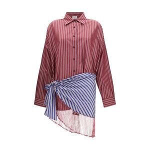 The Andamane Bordeaux Cotton Casual Women's Dress